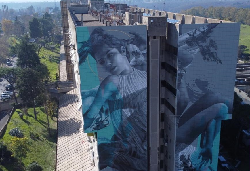 Serpentone Roma Icarus è il nuovo murale di JDL al Serpentone - Radio Roma Capitale